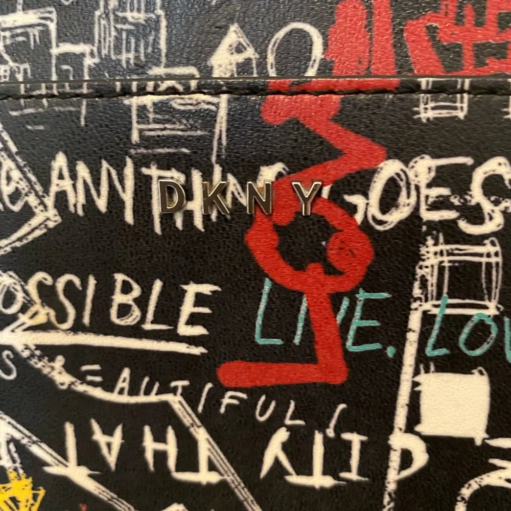DKNY Graffiti Print Crossbody Bag